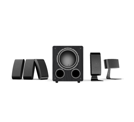 蜗牛 Snail Power U3 & C110 5.1声道壁挂式家庭影院音响系统 沉浸式环绕声 10寸有源低音炮 壁挂安装客厅影院套装