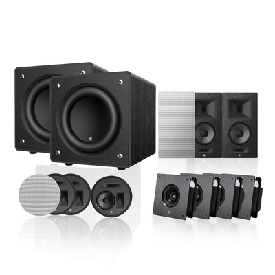 蜗牛 Snail Power X系列 7.2.4B声道定制家庭影院音响系统 Dolby Atmos杜比全景声 双低音炮 天空声道 独立影音室定制